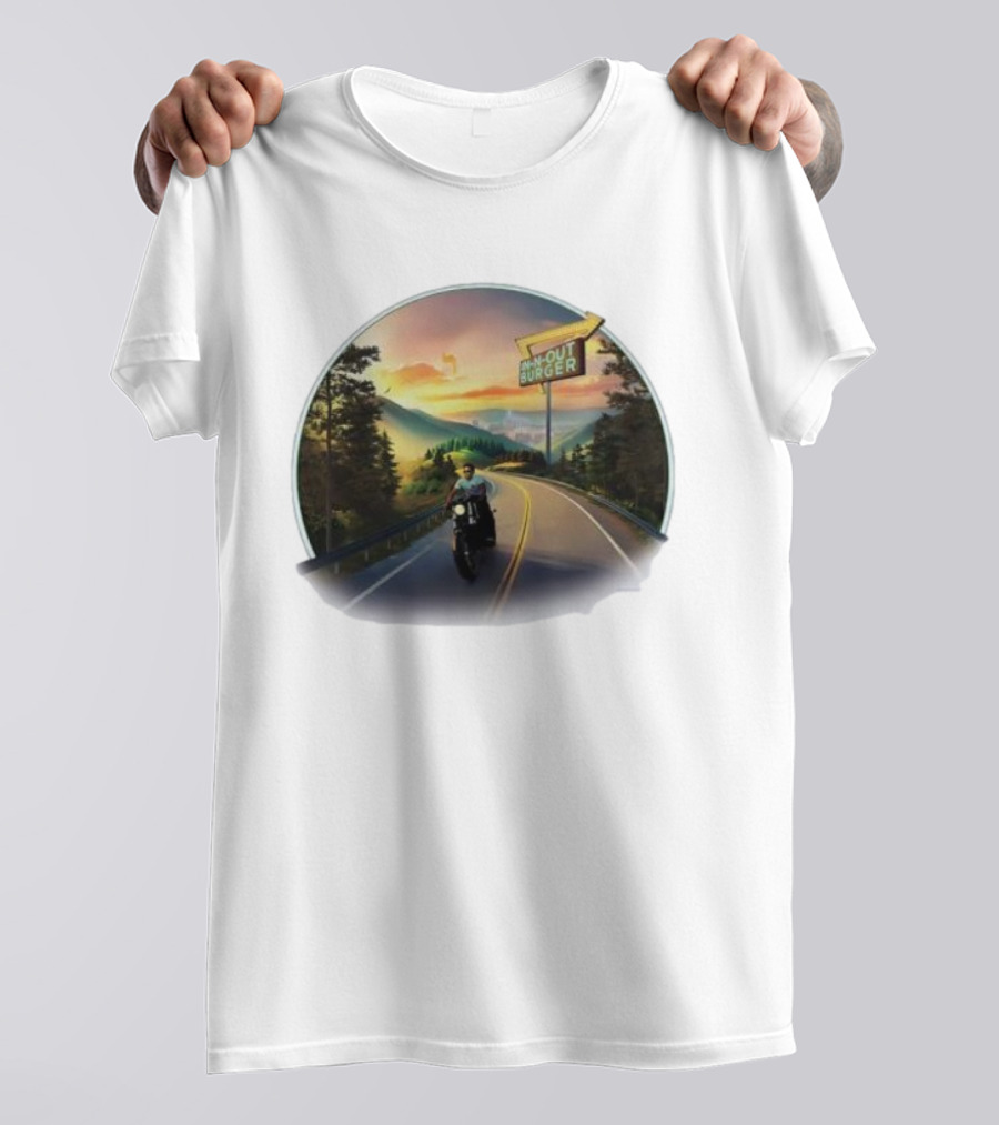 Riding To In-N-Out Burger On Scenic Highway In Tennessee T-Shirt