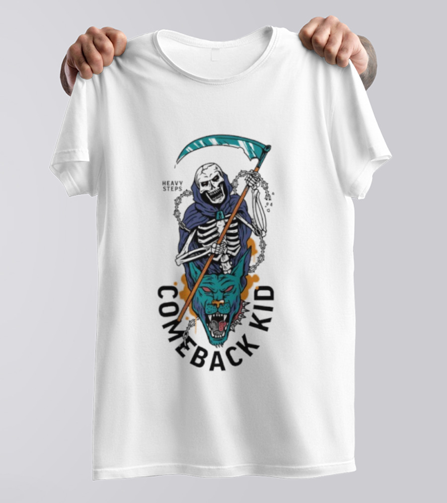 Comeback Kid Heavy Steps Reaper 25 Years Celebration T-Shirt