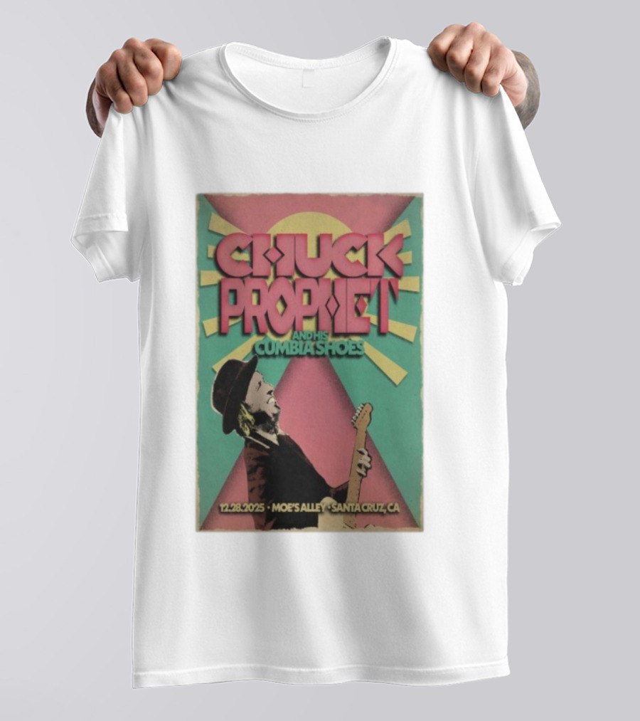 Chuck Prophet And His Cumbia Shoes Moe's Alley Santa Cruz CA 12.28.2025 T-Shirt