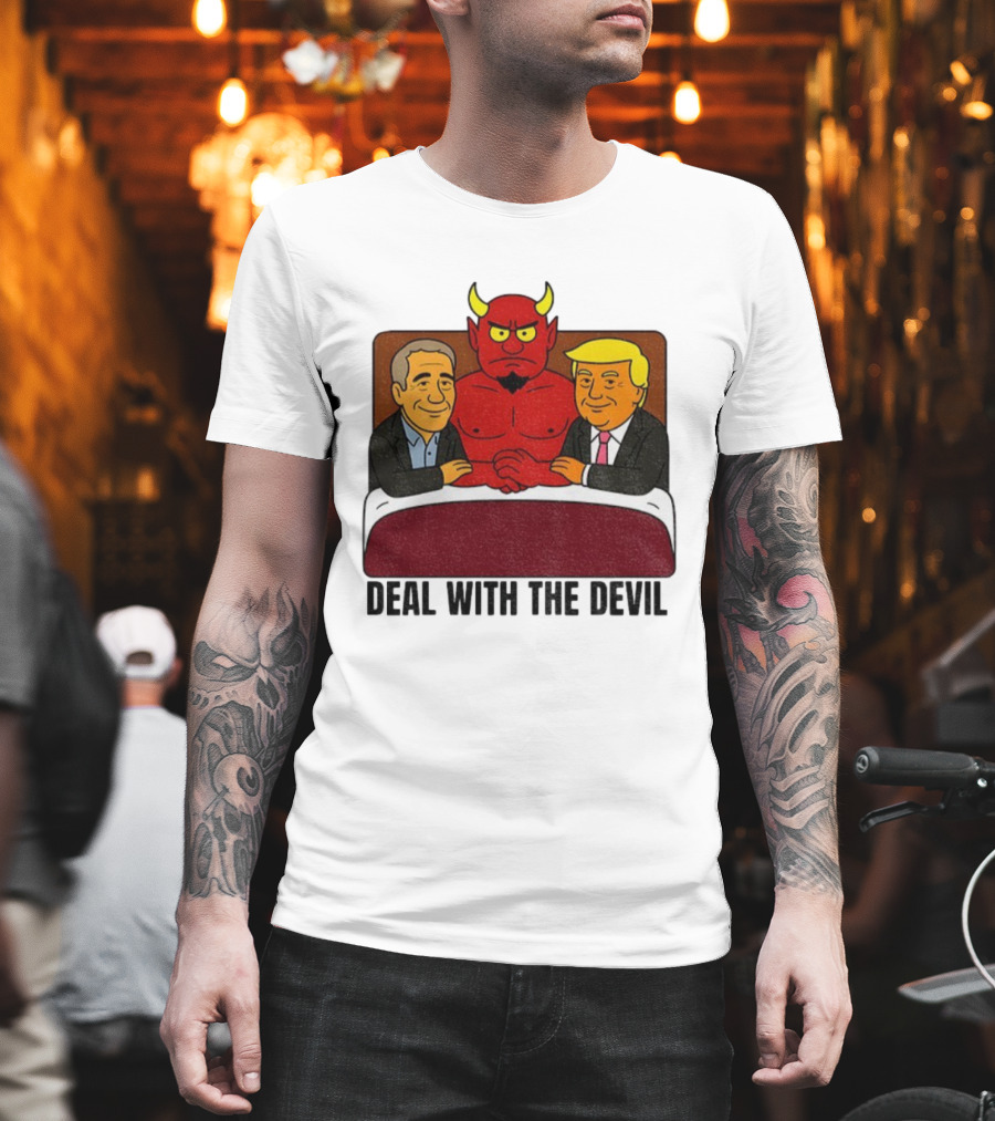 Deal With The Devil Trump Epstein Satan South Park T-Shirt