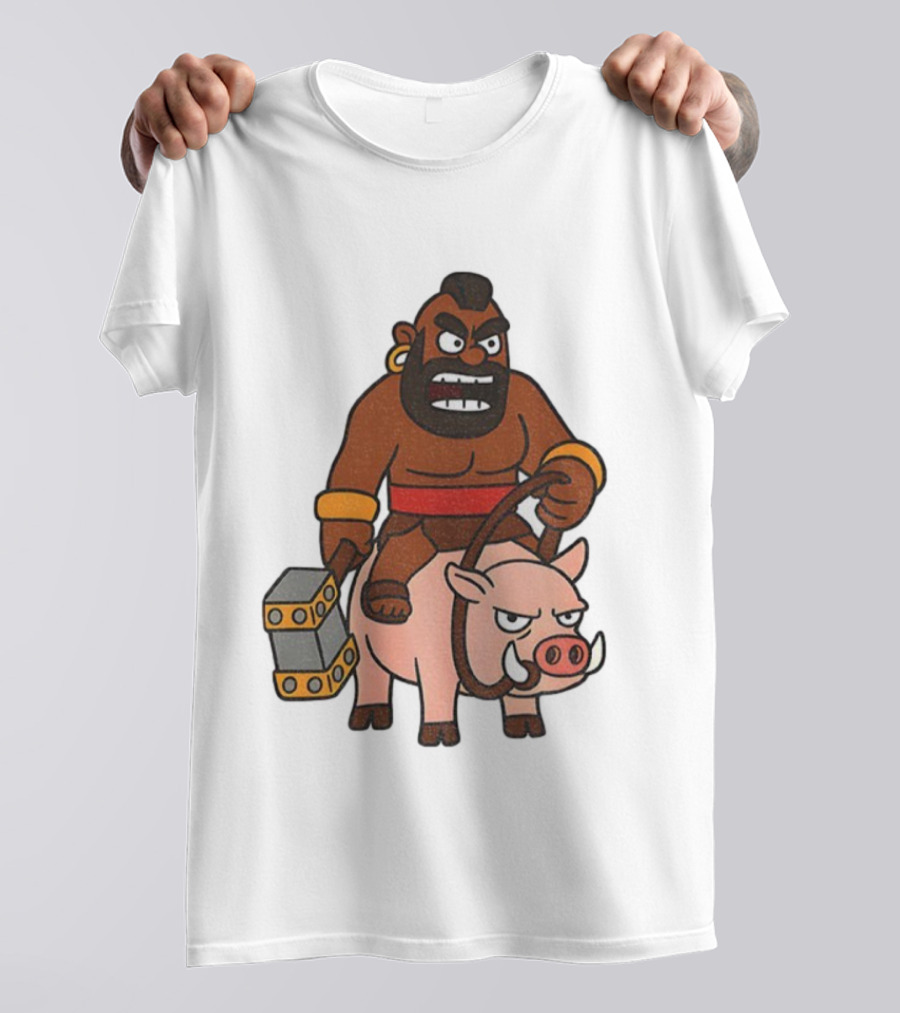 Hog Rider Character From Clash Royale Game T-Shirt