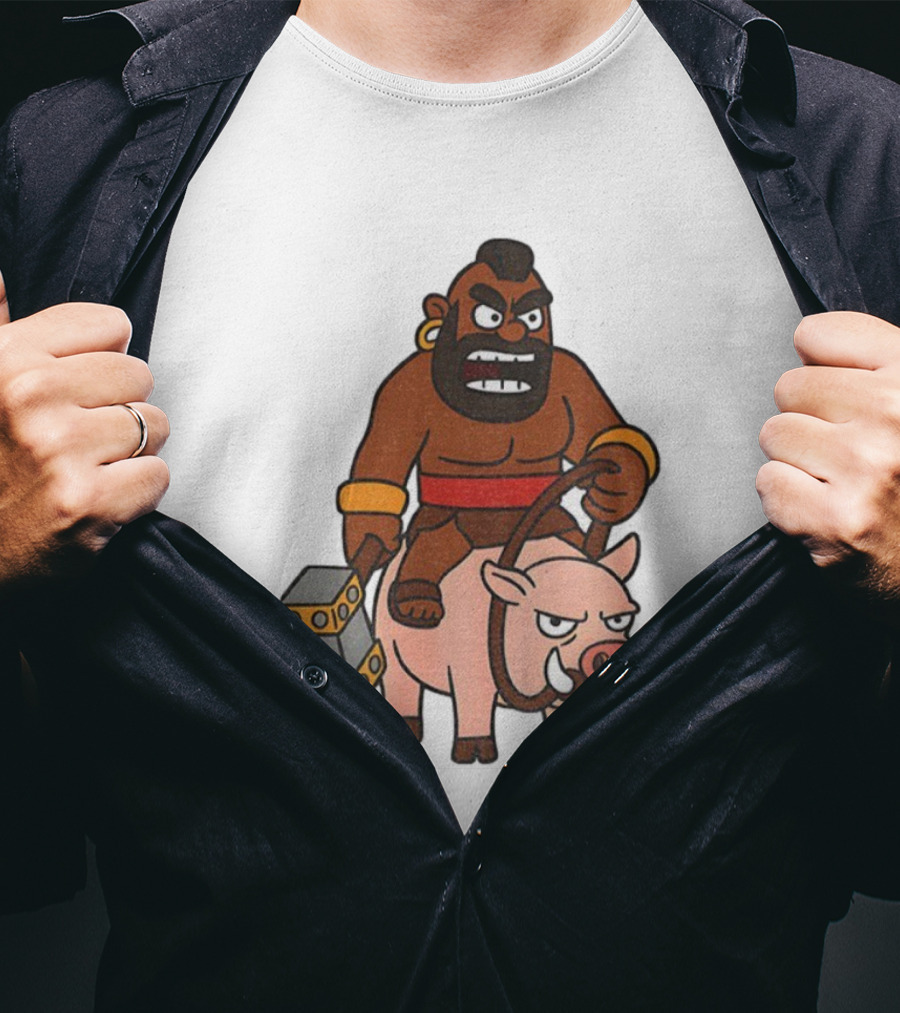 Hog Rider Character From Clash Royale Game T-Shirt