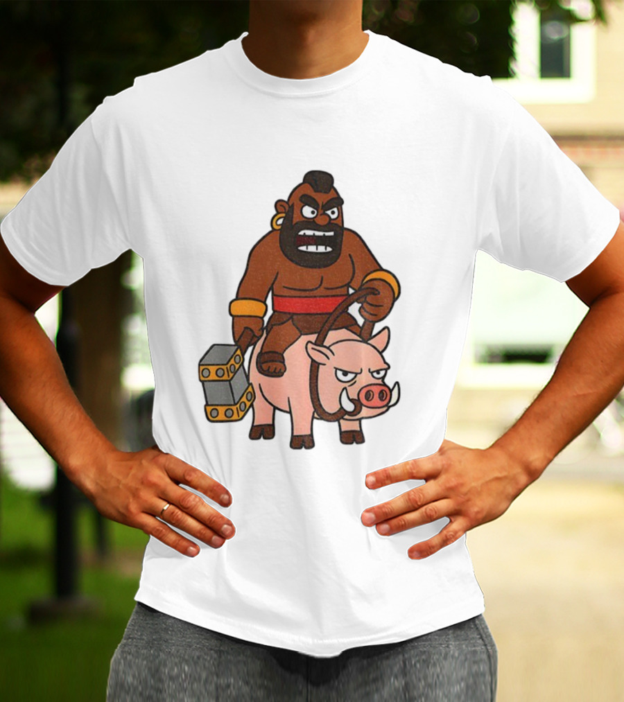 Hog Rider Character From Clash Royale Game T-Shirt
