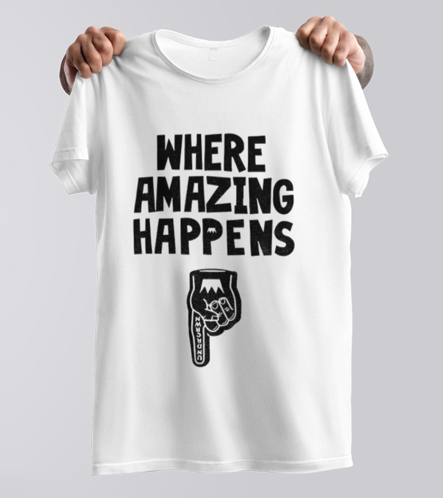 Kevin Durant Where Amazing Happens Finger Pointing Text T-Shirt