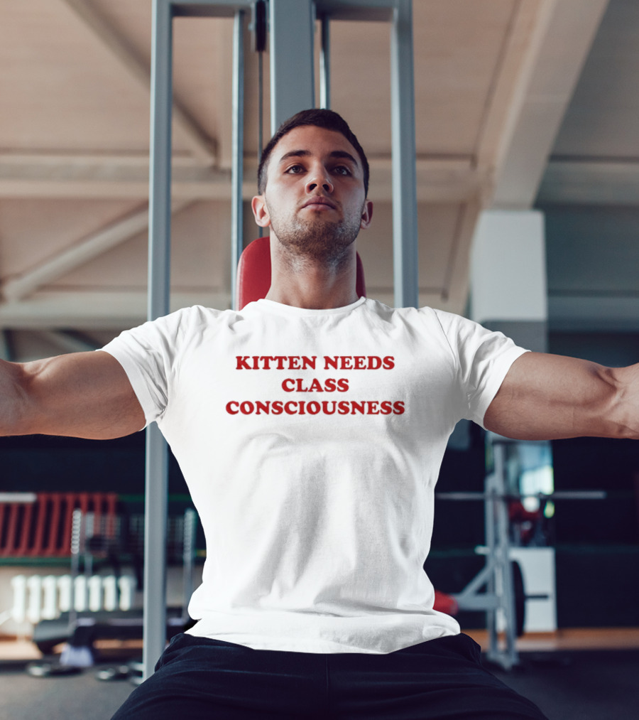 Kitten Needs Class Consciousness Social Awareness Trend T-Shirt