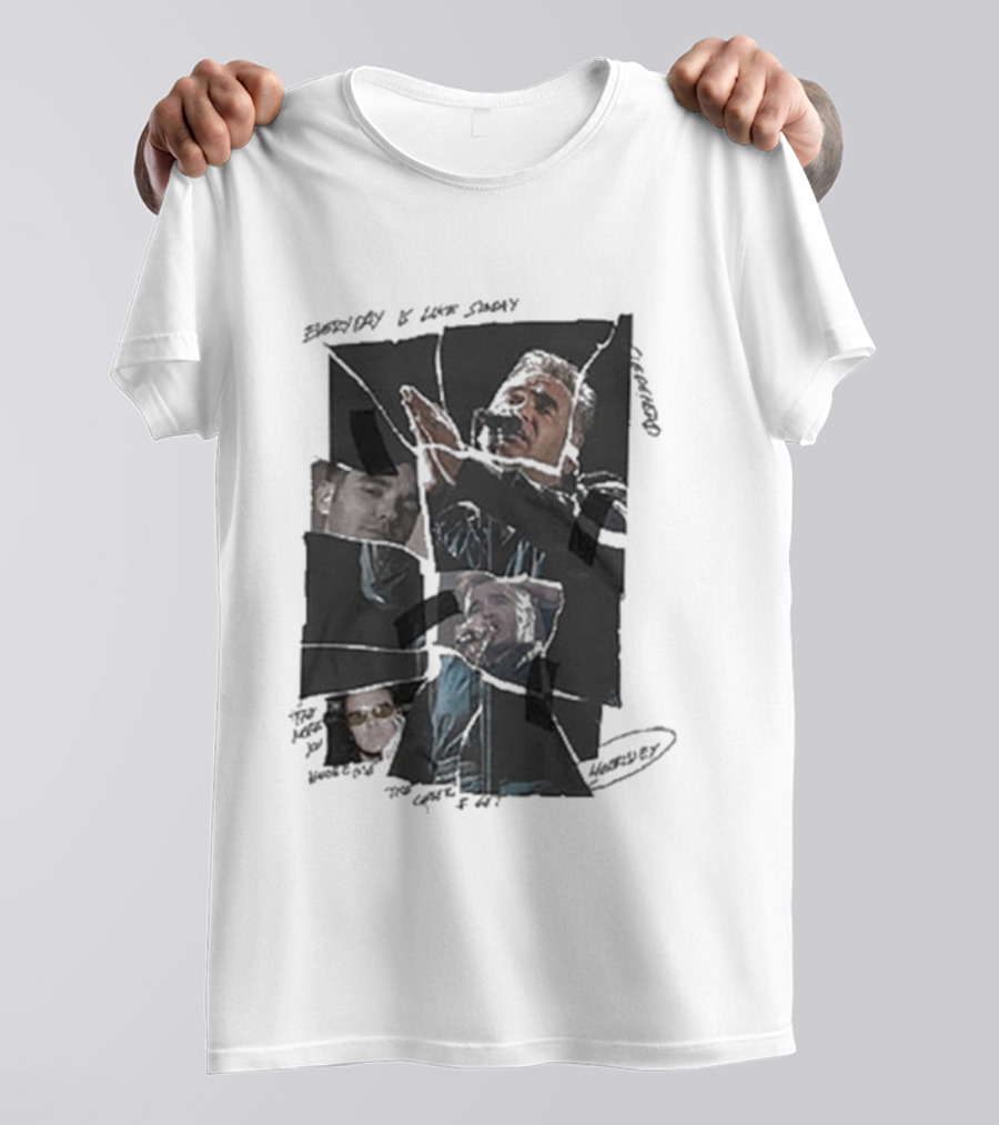 Morrissey Everyday Is Like Sunday Collage Torn Imagery T-Shirt