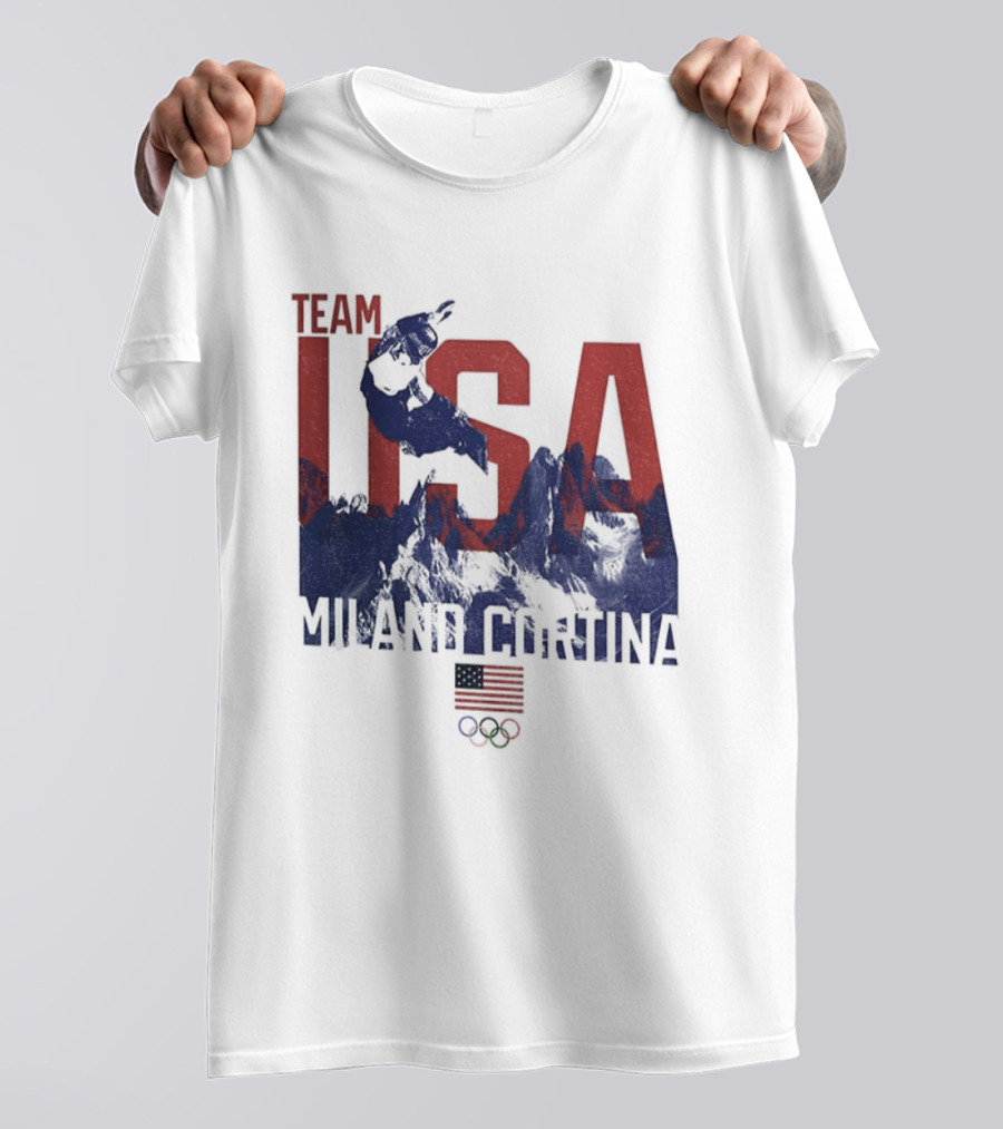 Team USA Olympic 2026 Milano Cortina American Flag T-Shirt