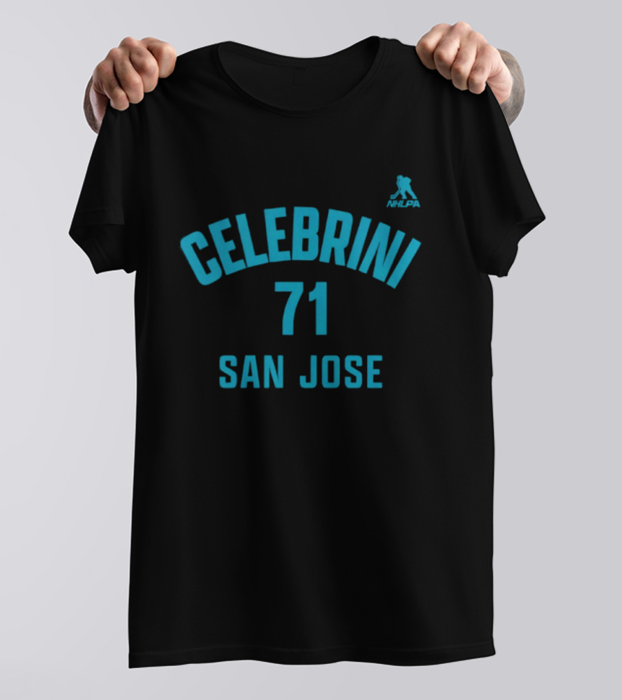 Macklin Celebrini 71 San Jose Sharks NHLPA T-Shirt