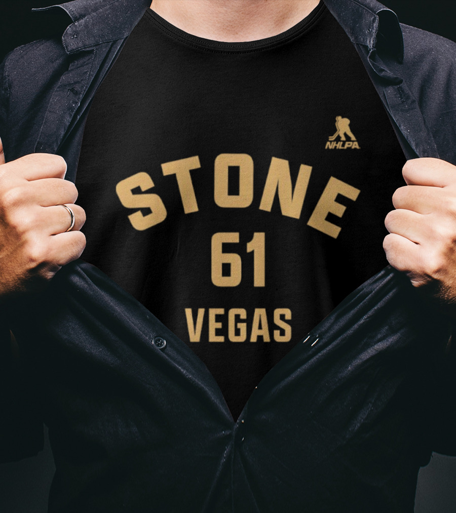 Mark Stone 61 Vegas Golden Knights NHLPA Ice Hockey T-Shirt