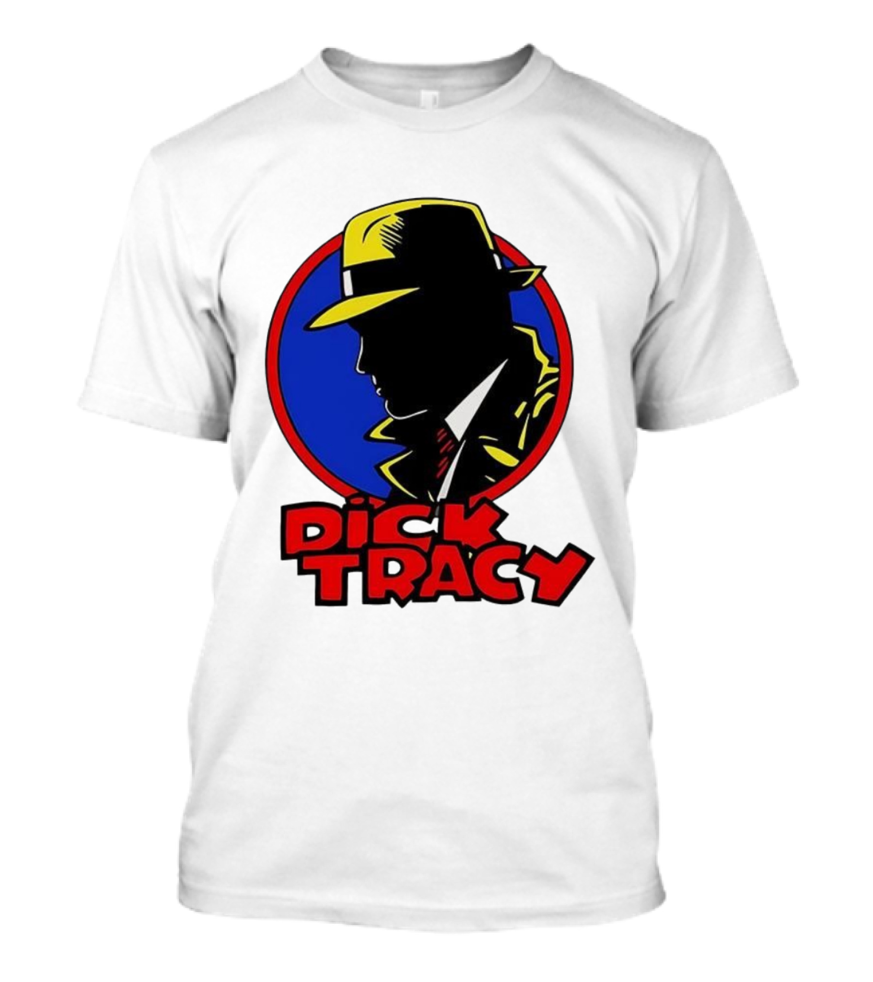 Dick Tracy Vintage Detective Icon Fedora Graphic T-Shirt