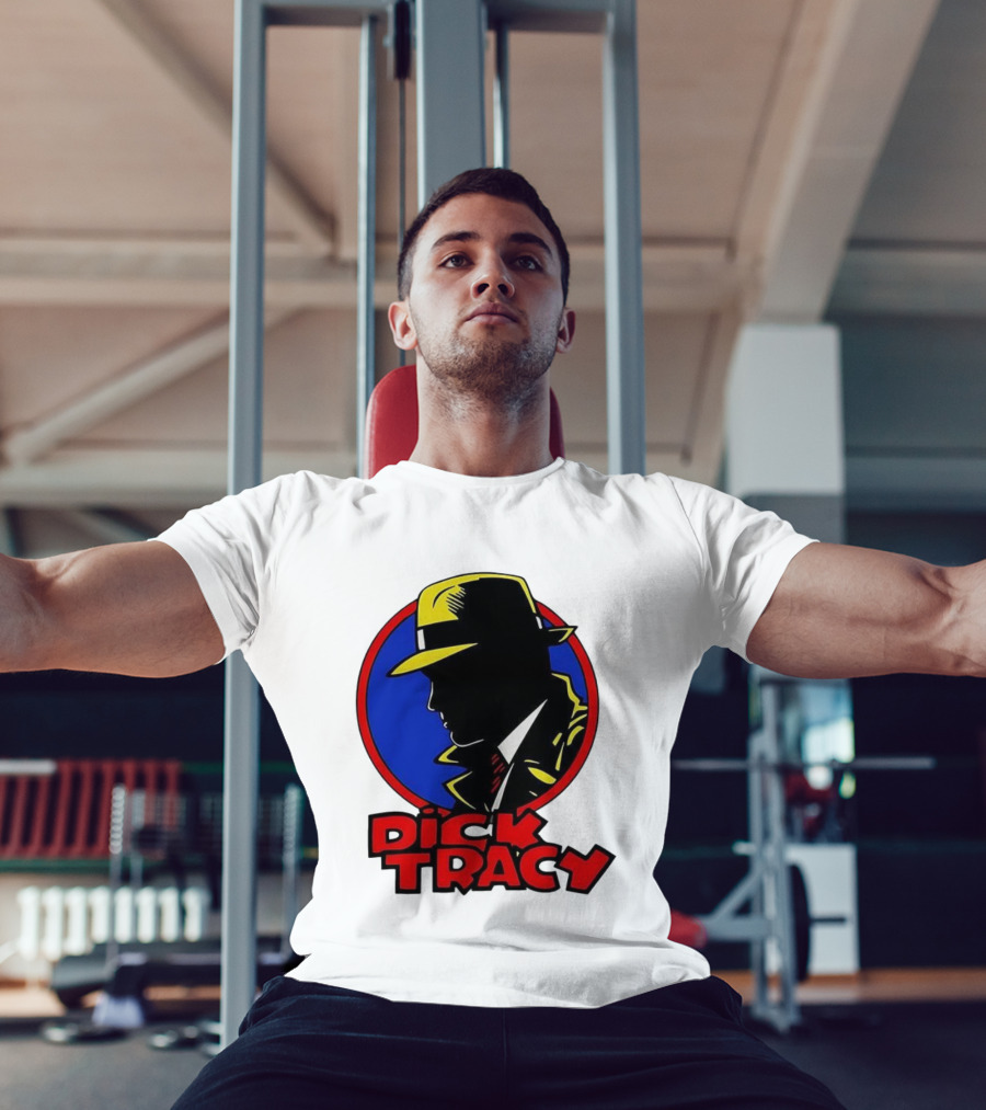 Dick Tracy Vintage Detective Icon Fedora Graphic T-Shirt