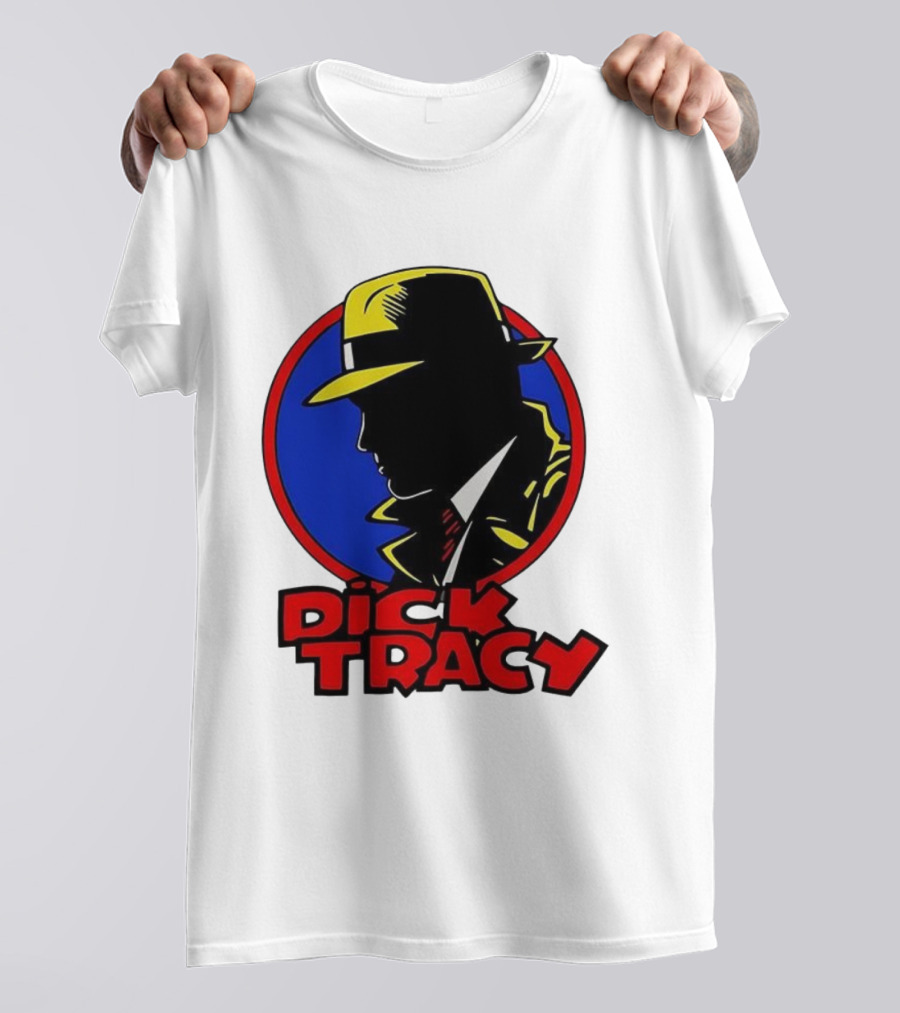 Dick Tracy Vintage Detective Icon Fedora Graphic T-Shirt