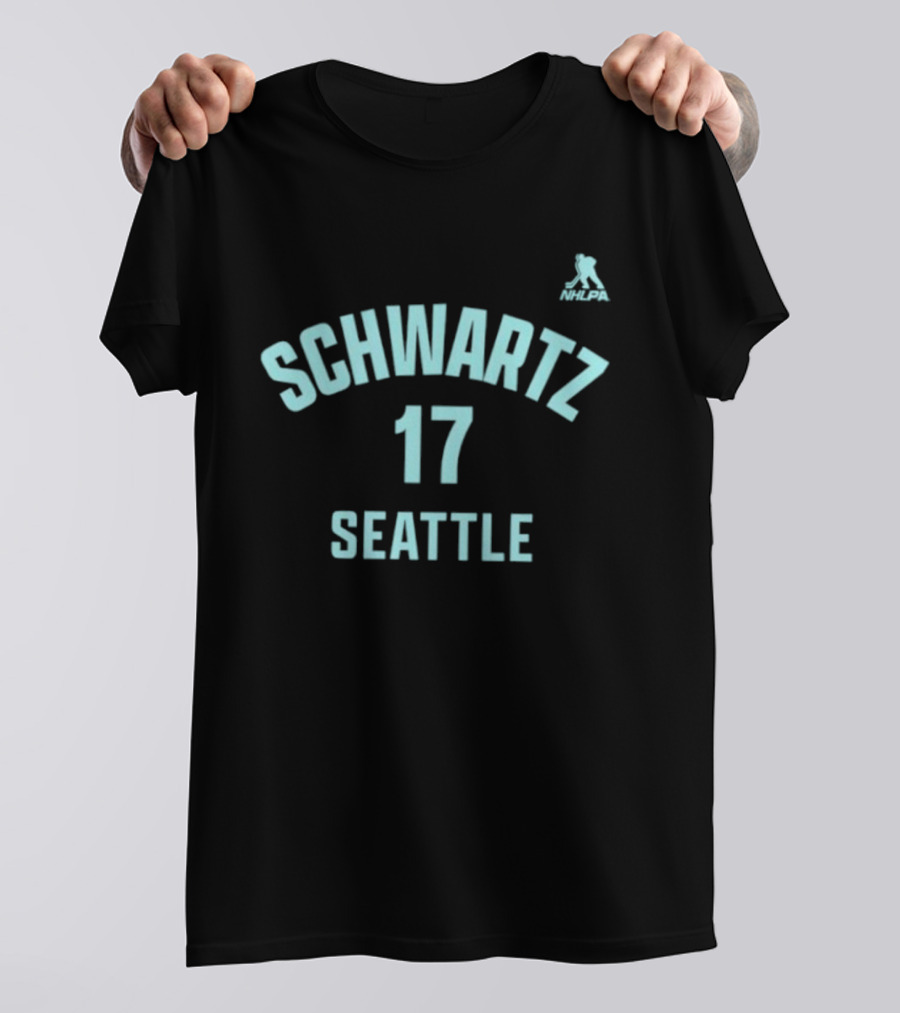 Seattle Kraken Jaden Schwartz 17 Seattle Hockey Player Name Number T-Shirt
