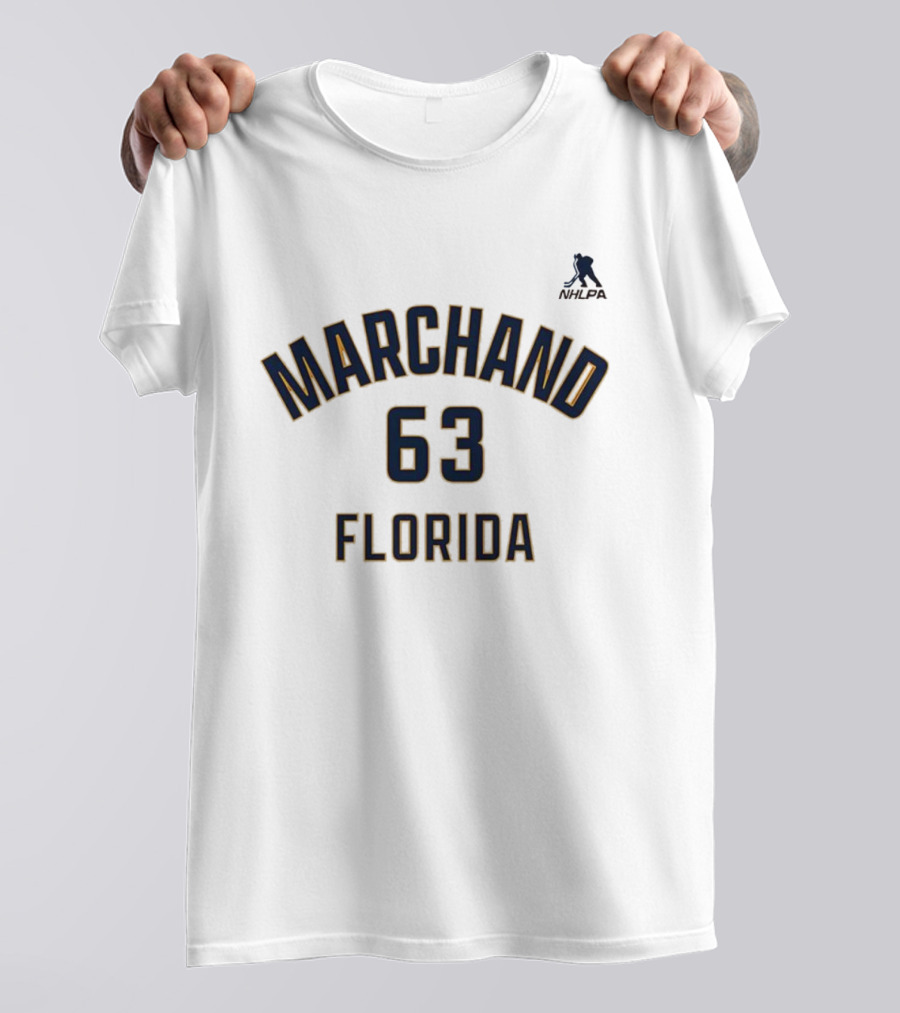 Marchand 63 Florida MLPA Ice Hockey Team T-Shirt