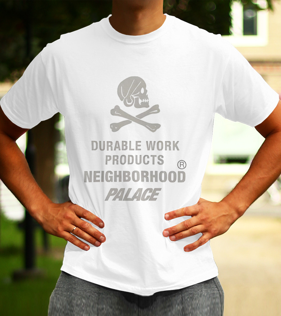 Durable Work Products Skull Crossbones Neighborhood Palace T-Shirt