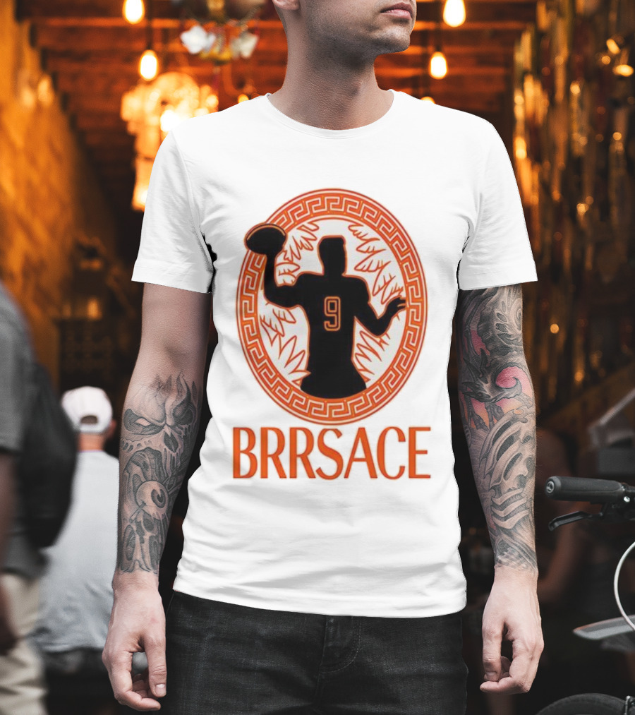 Brrsace Joe Burrow Cincinnati Bengals Number 9 Iconic Style T-Shirt