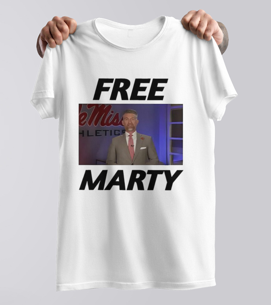 Marty Smith Free Marty Ole Miss Athletics T-Shirt