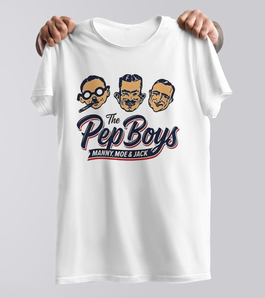 The Pep Boys Manny Moe & Jack Vintage Retro Style T-Shirt