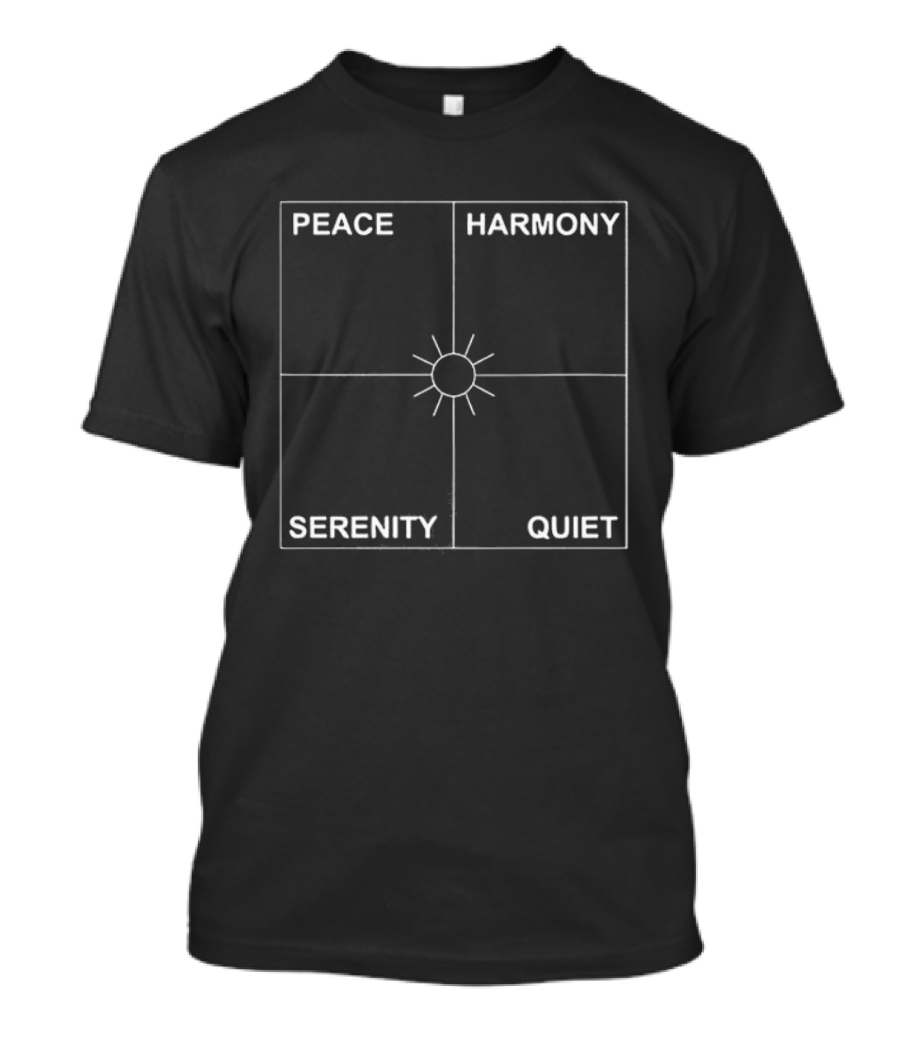 Peace Harmony Serenity Quiet Sun Radiance T-Shirt