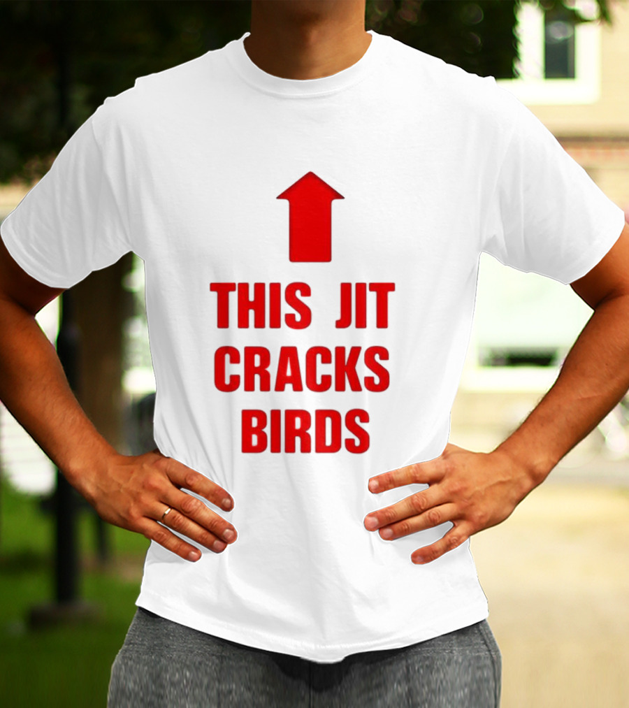 THIS JIT CRACKS BIRDS RED ARROW UP T-Shirt