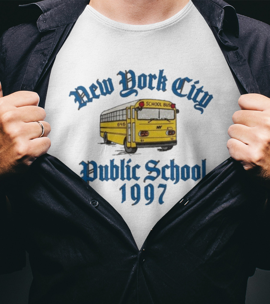 New York City 1997 Public School Bus NY T-Shirt