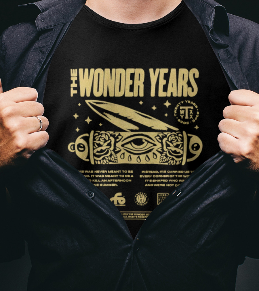 The Wonder Years Carhartt 20 Year Anniversary Collab With Eye Symbol And Knife T-Shirt