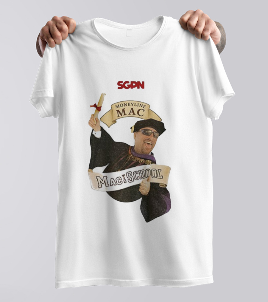SGPN Moneyline Mac To School Rodney Dangerfield Theme T-Shirt