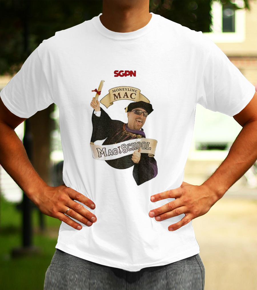 SGPN Moneyline Mac To School Rodney Dangerfield Theme T-Shirt