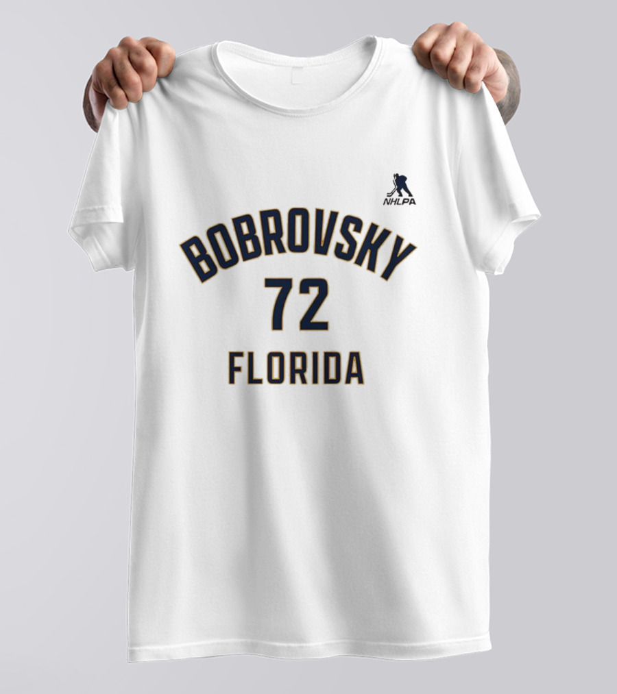 Bobrovsky 72 Florida Panthers NHLPA Ice Hockey T-Shirt