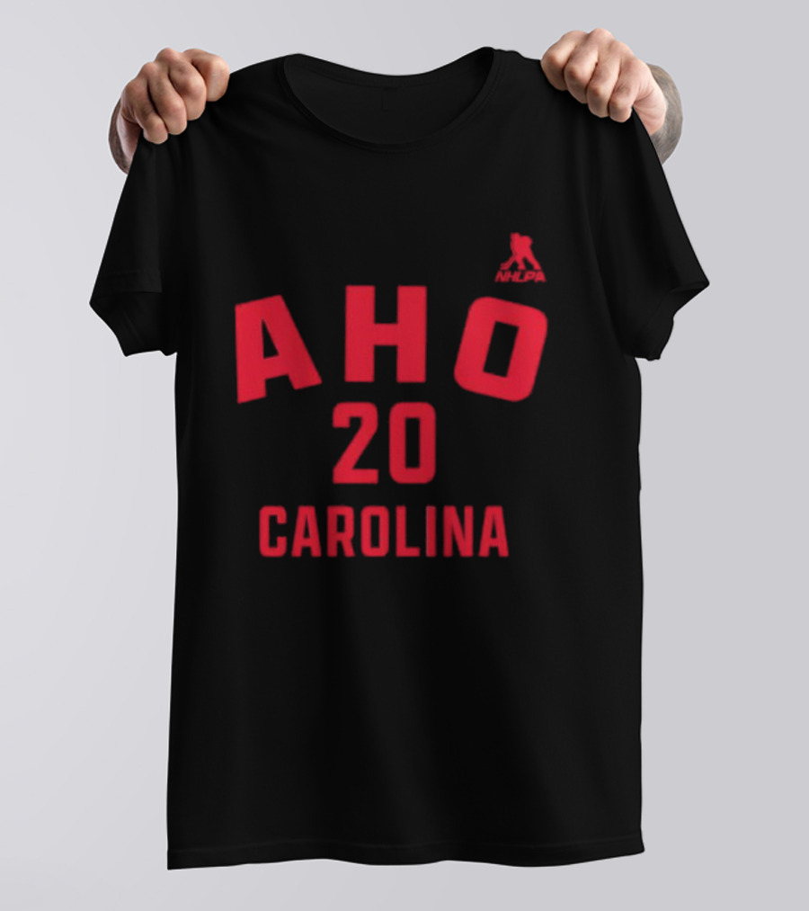 Carolina Hurricanes Aho 20 Name And Number T-Shirt