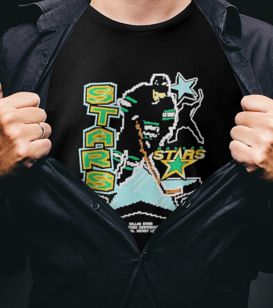 Dallas Stars Hockey Lamplighter Franklin Player Action T-Shirt
