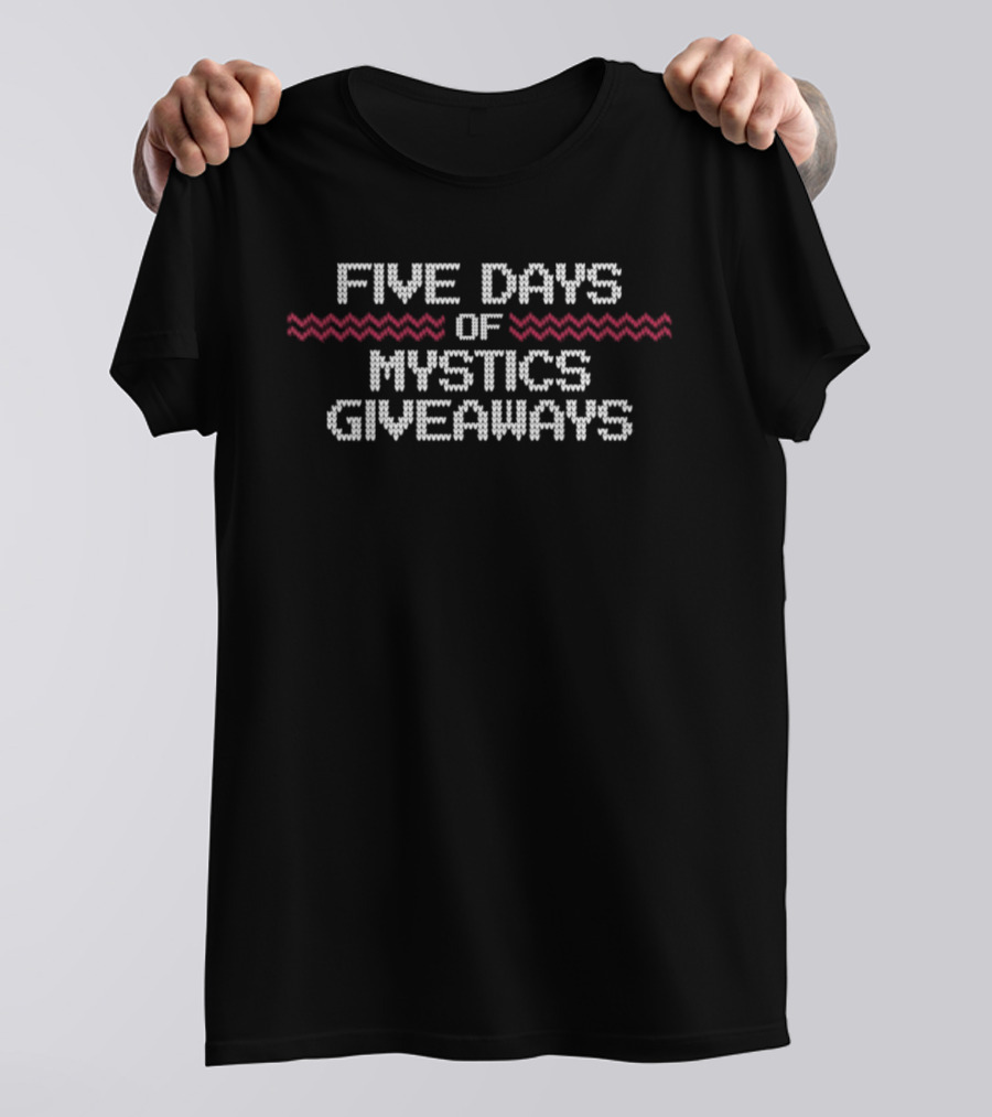 Five Days Of Mystics Giveaways Washington Mystics Christmas T-Shirt