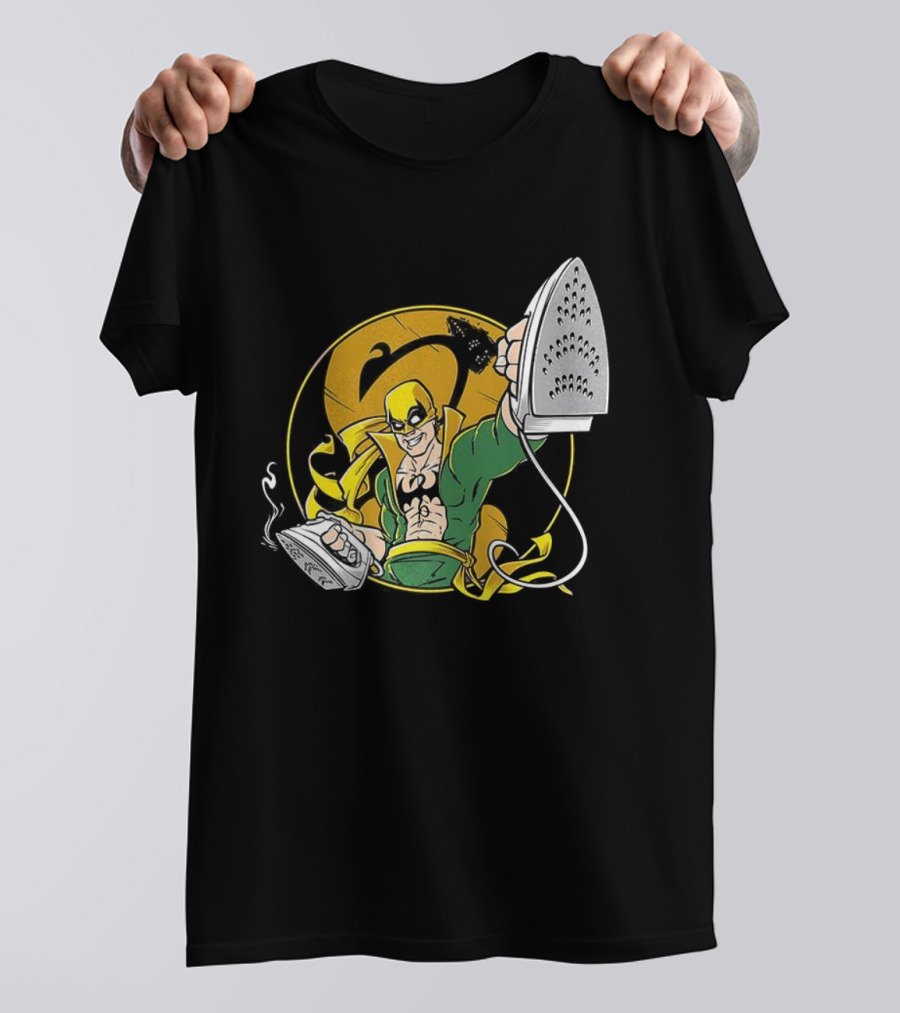 Ironing Fist Marvel Comics Parody Iron Fist Inspired T-Shirt
