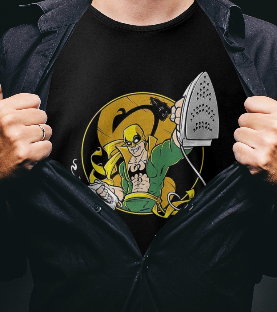 Ironing Fist Marvel Comics Parody Iron Fist Inspired T-Shirt