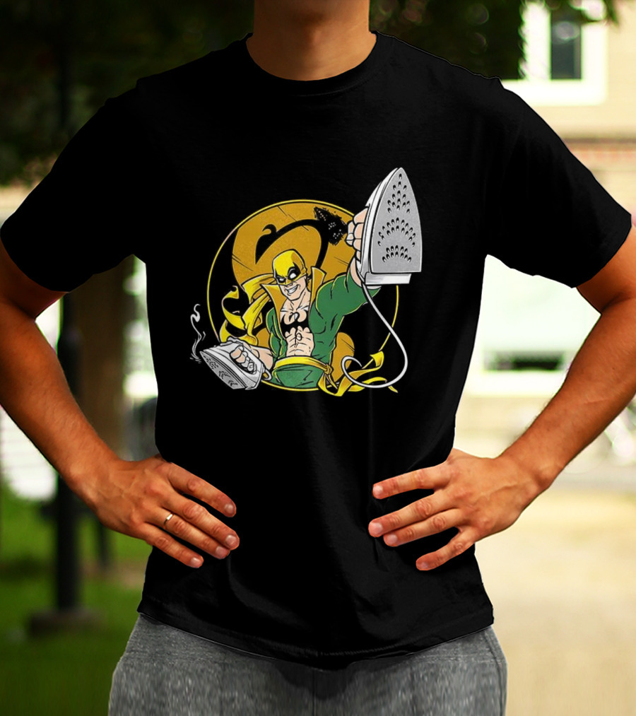 Ironing Fist Marvel Comics Parody Iron Fist Inspired T-Shirt
