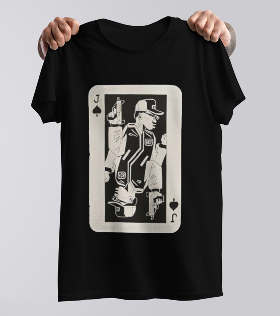 Jack Of Spades BDP 49 Retro Card Art T-Shirt