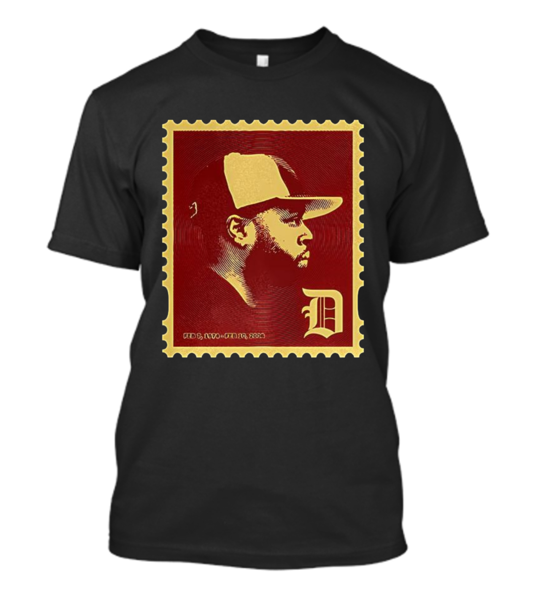 JDilla JD Stamp Feb 6 1974 Feb 10 2006 Remix D Cap T-Shirt