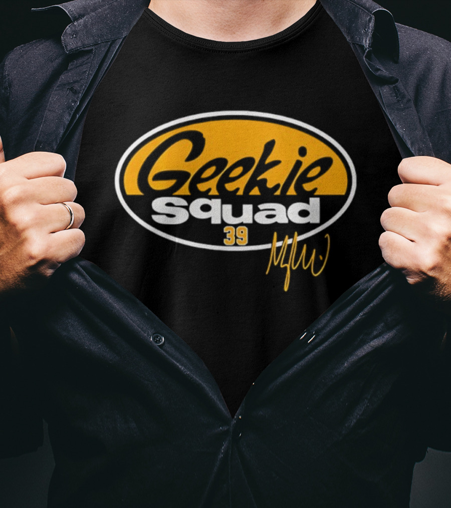 Boston Bruins Geekie Squad 39 Morgan Signature T-Shirt