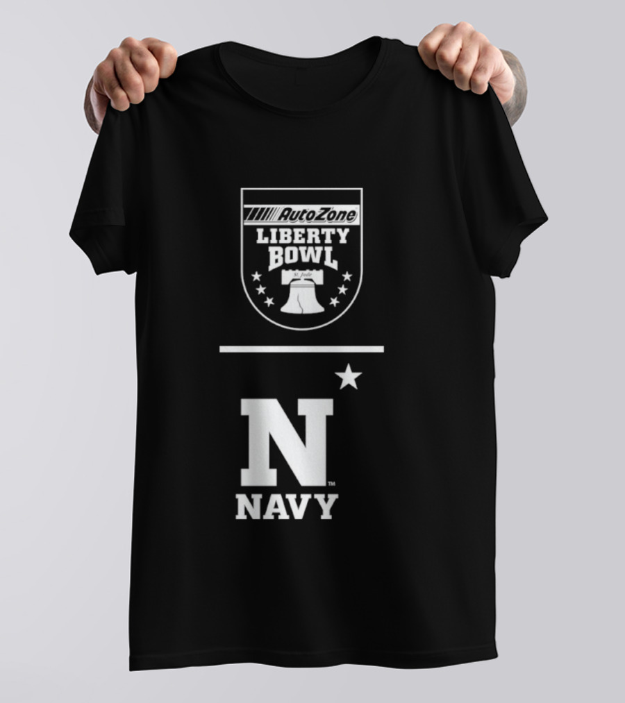 Navy Midshipmen N Star AutoZone Liberty Bowl T-Shirt