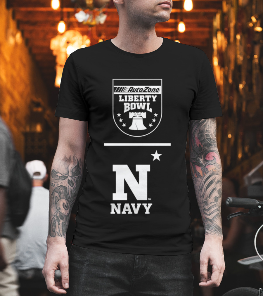 Navy Midshipmen N Star AutoZone Liberty Bowl T-Shirt