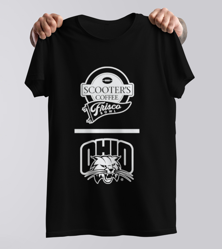 Ohio Bobcats Scooters Coffee Frisco Bowl 2025 T-Shirt