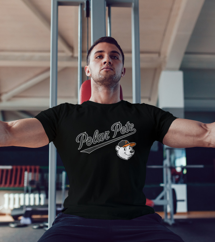 Polar Pete Baltimore Orioles Baseball Bear Cap T-Shirt