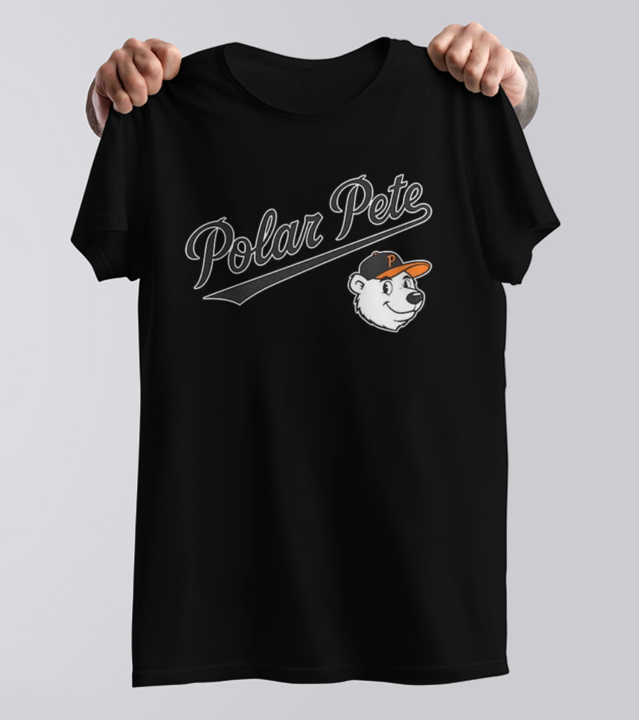 Polar Pete Baltimore Orioles Baseball Bear Cap T-Shirt