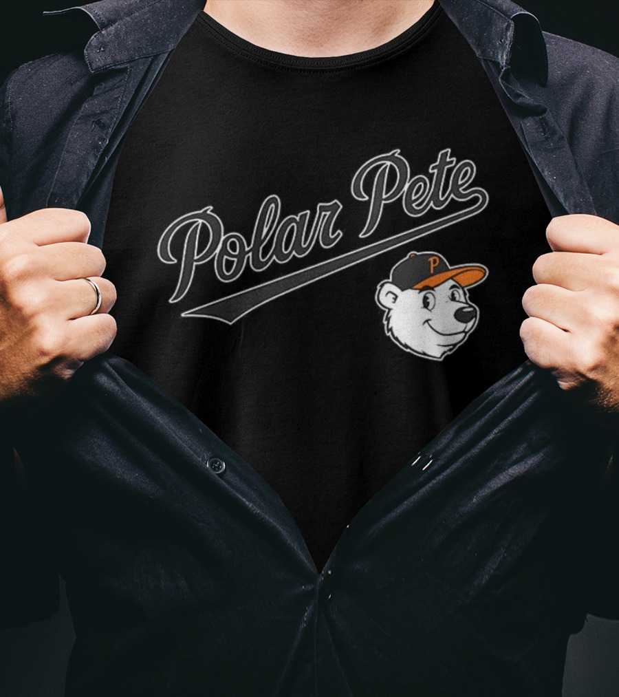 Polar Pete Baltimore Orioles Baseball Bear Cap T-Shirt