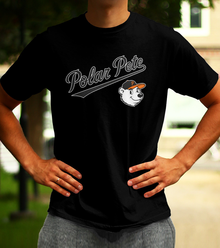 Polar Pete Baltimore Orioles Baseball Bear Cap T-Shirt