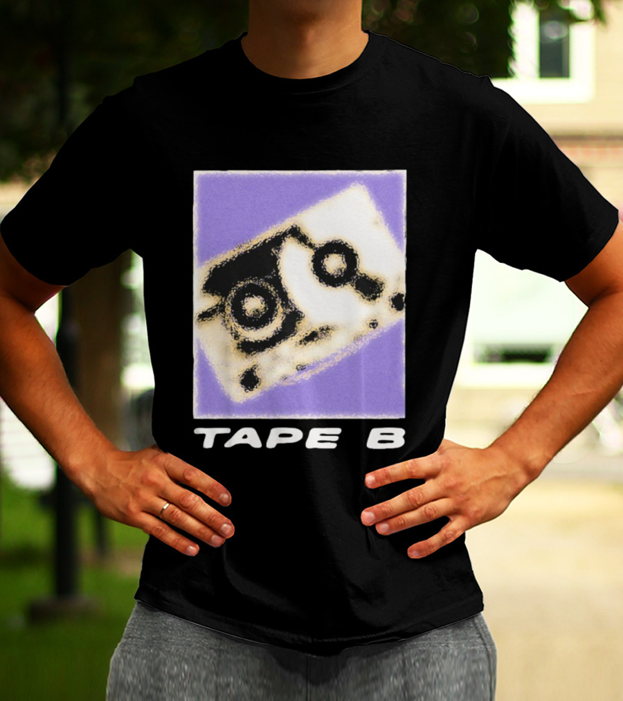 Blurred Cassette Tape B Retro Vibe T-Shirt