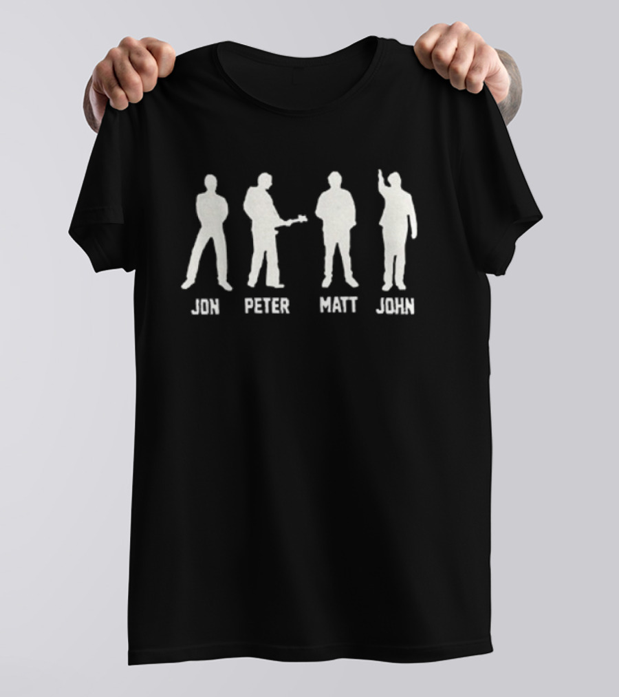 The Mountain Goats Jon Peter Matt John 2024 Tour Silhouette Band Members T-Shirt