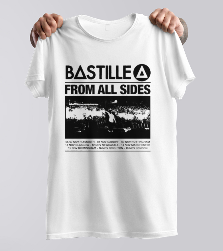 Bastille From All Sides Live Tour 2026 European Cities Journey T-Shirt