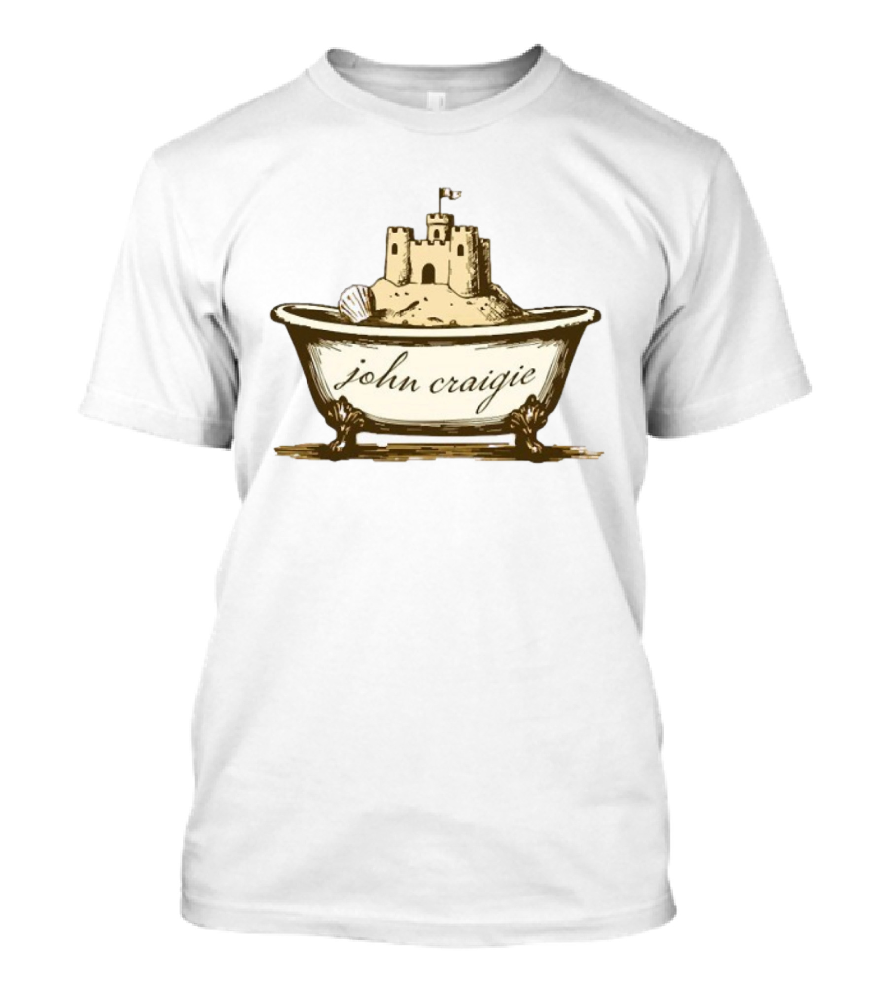 John Craigie Sandcastle Bathtub Retro Style T-Shirt