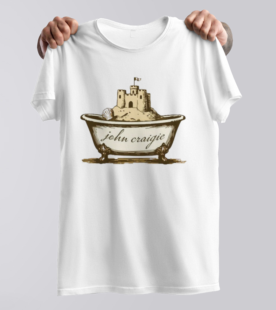 John Craigie Sandcastle Bathtub Retro Style T-Shirt